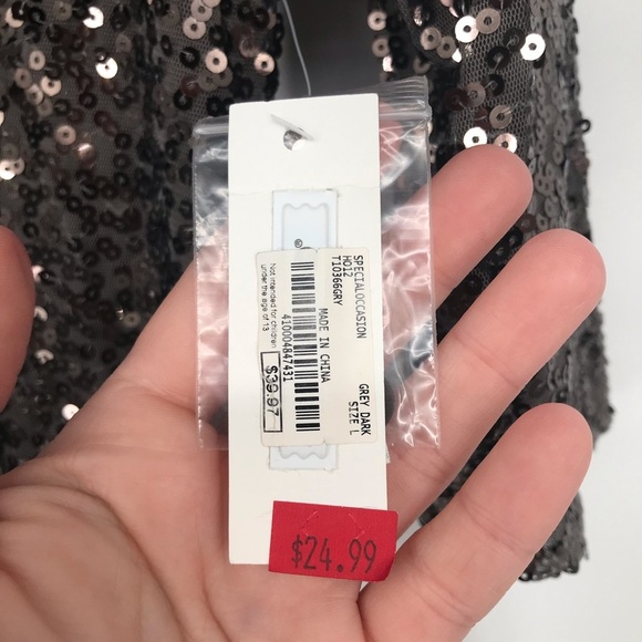 4 for $35 🍄 NWT Charming Charlie Sequin Party Jacket - Picture 9 of 10